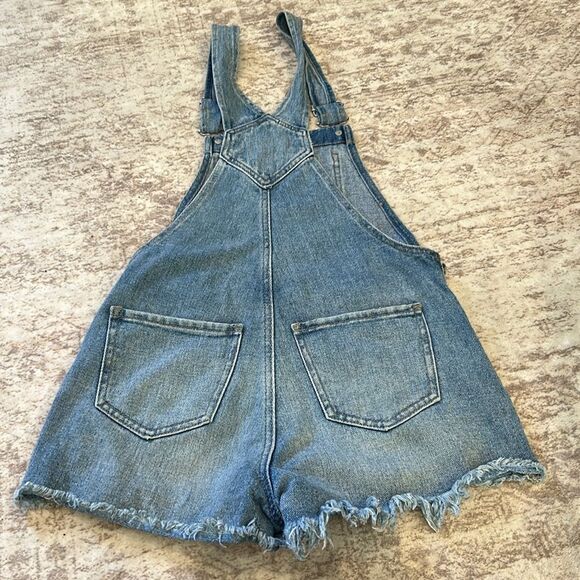 PAC Sun Denim Distressed Overalls XS - Picture 7 of 8